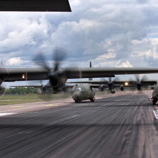 Hercules C130 J Departure